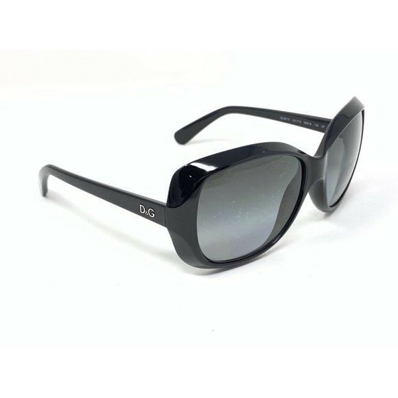 Dolce & Gabbana D&G 8075 501/T3 SUNGLASSES 58 [] 16 Black Frame Scratched Lenses main image 11